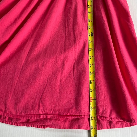 Universal Thread Sz L Flutter Sleeve Mini Dress Pink Elastic Waist Hand Pockets - Picture 8 of 10